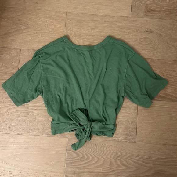 Aerie Cropped Wrap Back T-Shirt - Picture 3 of 4